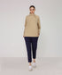 Women's Snap Button Mock Neck